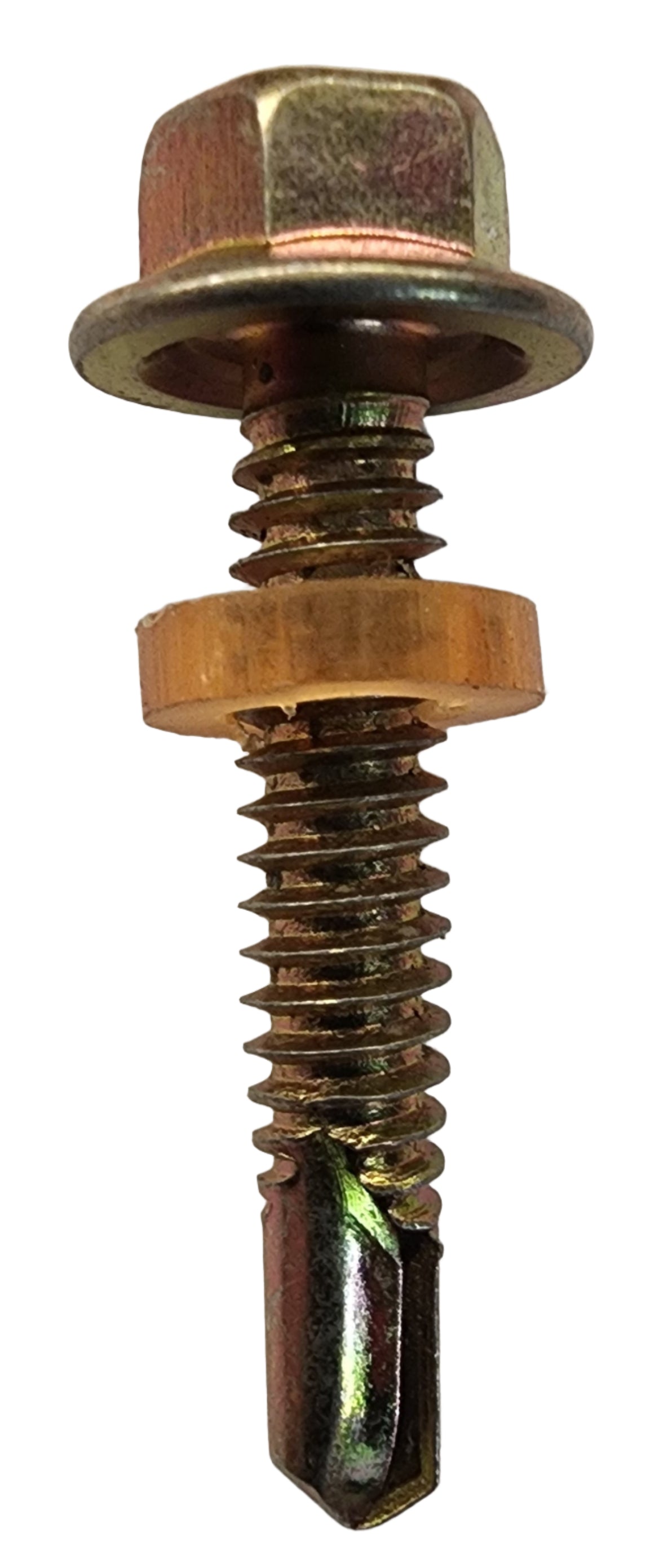 Self-Tapping Screws 1-1/4" Hex Head | Zinc Plated | Bulk Pack of 100
