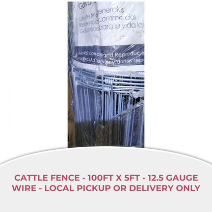 Cattle Fence - 100ft x 5ft - 12.5 Gauge Wire - local pickup or delivery only by@Outfy