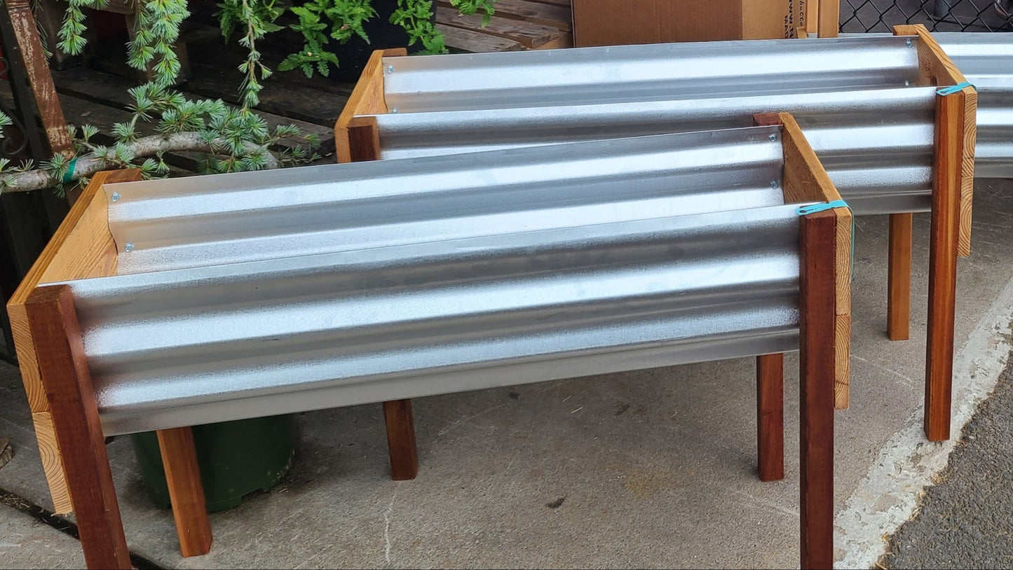 Galvanized Corrugated Metal Panels - 4 Pack